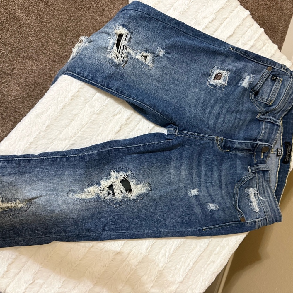 Judy Blue Women's Distressed Skinny Jeans - Blue